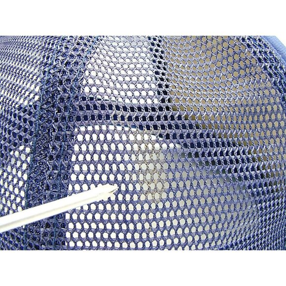 The Sportsman Vintage Snapback Trucker Hat Blue New Design Construction Logo - Picture 10 of 12